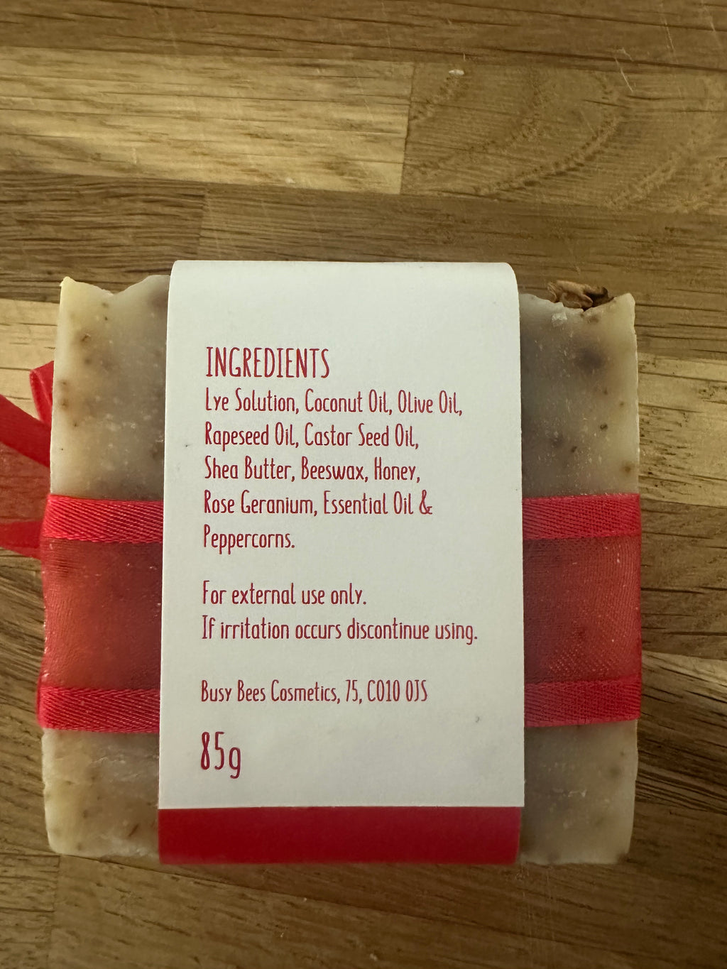 Honey Soap - Rose & Peppercorns