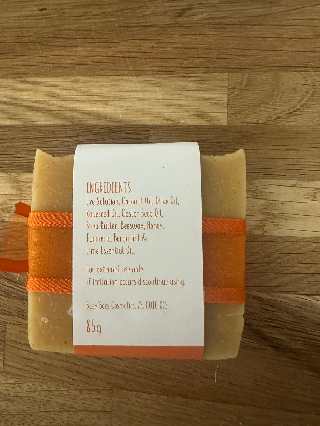 Honey Soap - Bergamot & Lime