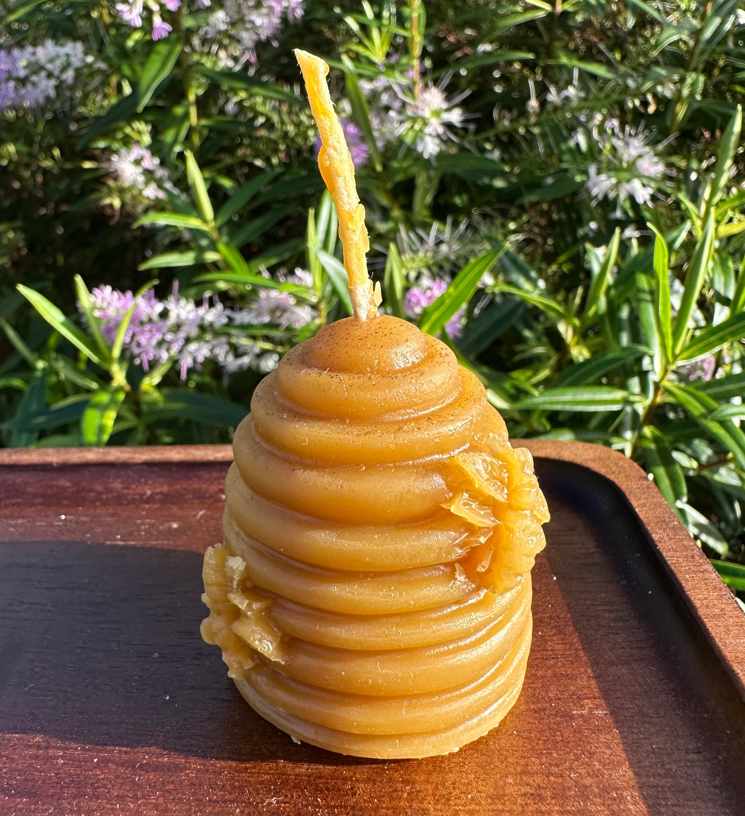 Beehive candle