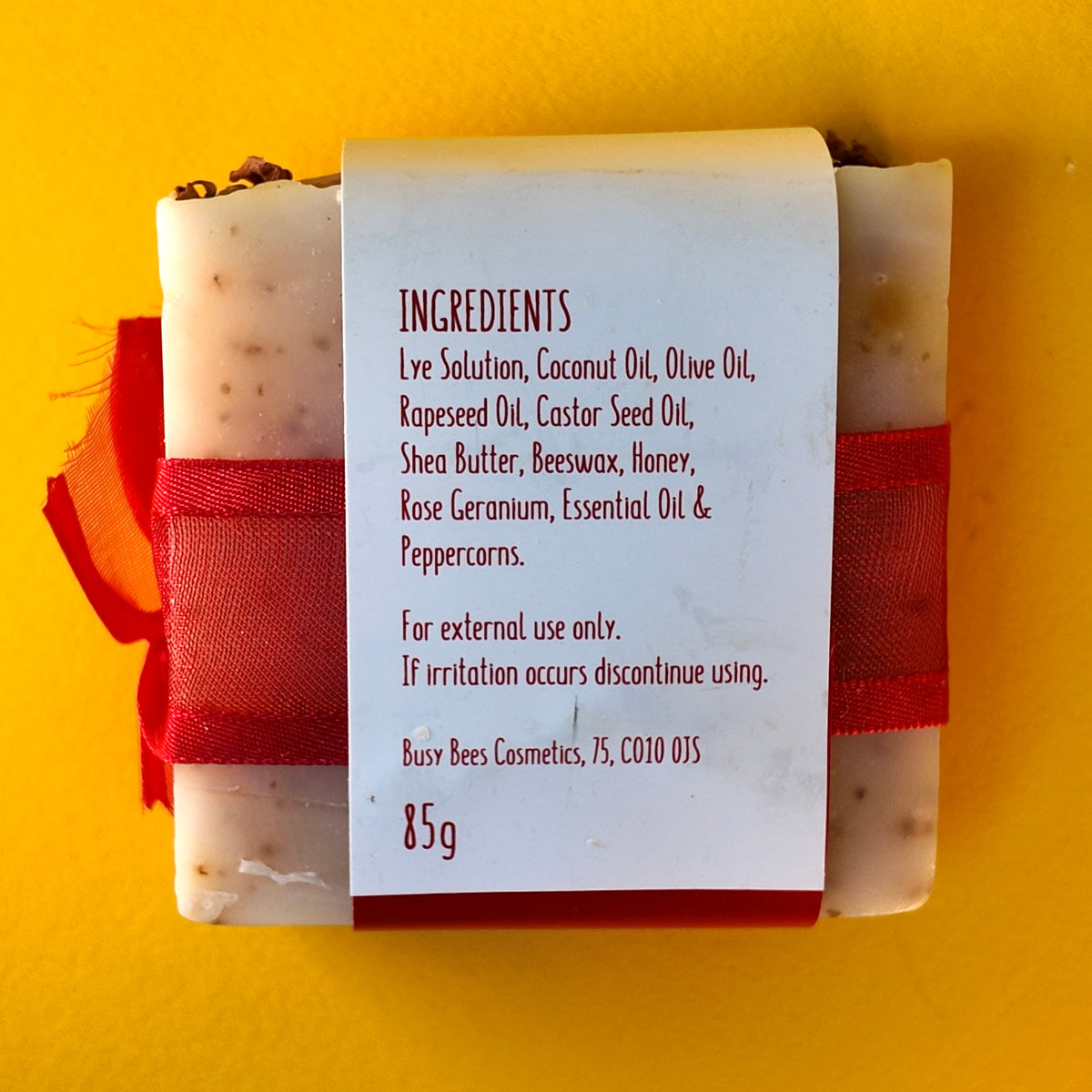 Honey Soap - Rose & Peppercorns